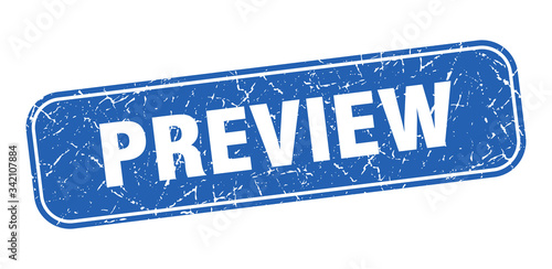 preview stamp. preview square grungy blue sign