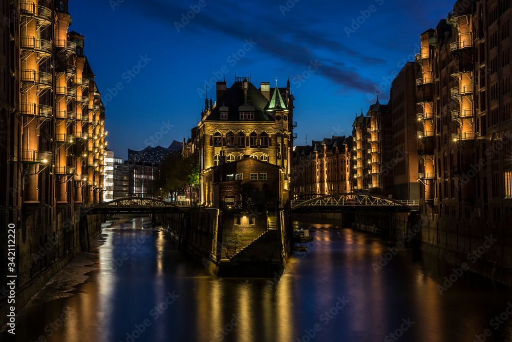 Historic warehouses in hamburg. Historic warehouses in hamburg.