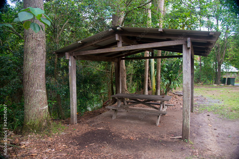 GOLD COAST, AUSTRALIA - January 20, 2020: Rest Spot around Uki nearby Gold Coast, Australia. Australia is a continent located in the south part of the earth.