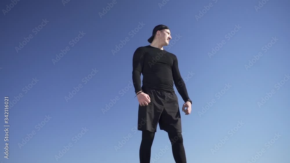 A guy struggles with a shadow in boxing in a field, on a field guy, on an island in a field A guy struggles with a shadow in boxing in a field, on a field guy, on an island in a field