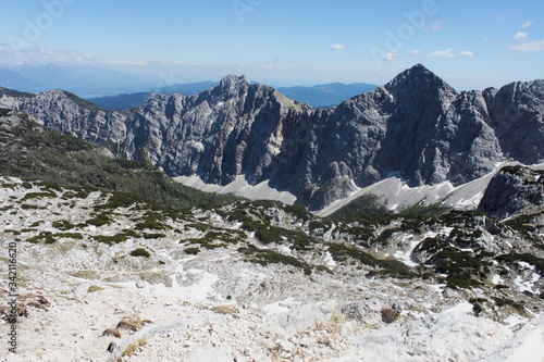 Julian Alps Slowenia. Mountain landscape in the alps