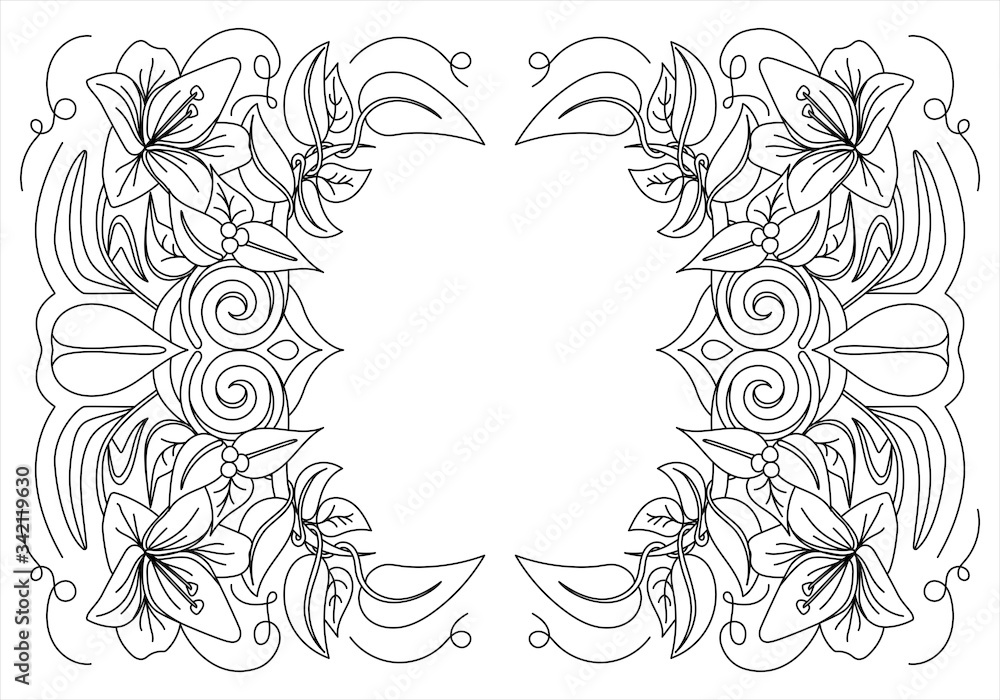Mandala frame. Ethnic draw for relaxing Mandala frame. Ethnic draw for relaxing