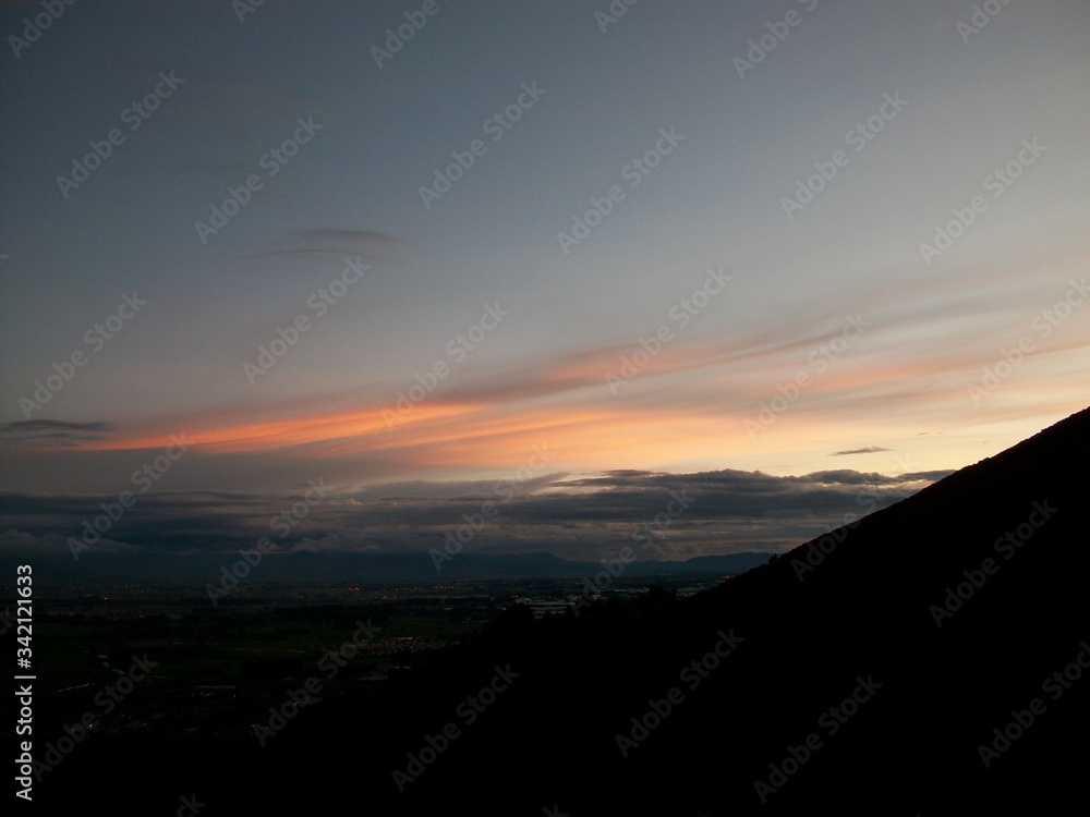 Fototapeta premium sunset in the mountains