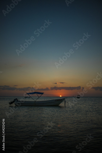 Boat at sunse 