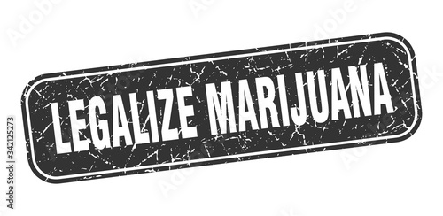 legalize marijuana stamp. legalize marijuana square grungy black sign