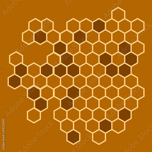 Honeycomb illustration for your desugn: textile, poster, wallpaper