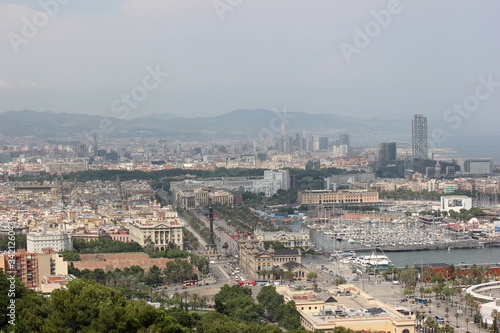 Fototapeta Naklejka Na Ścianę i Meble -  aerial view of barcelona spain