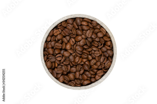 Eine Schale voller Kaffeebohnen