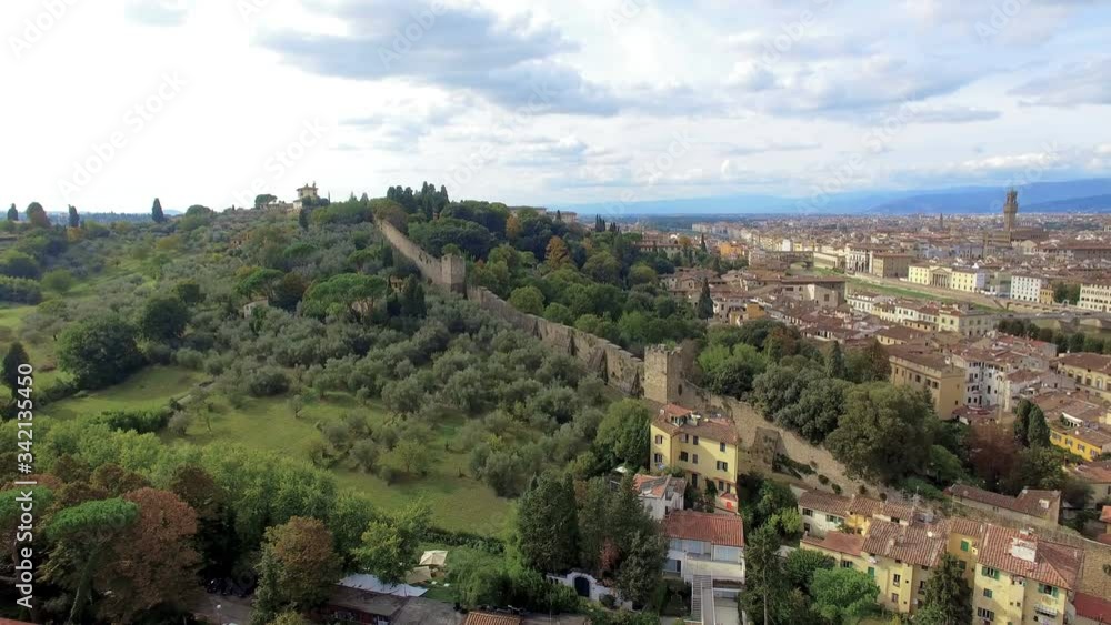 Florence bird's-eye flight over Florence Florence bird's-eye flight over Florence
