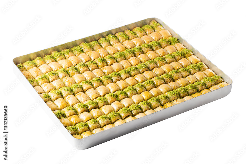 hazelnut, walnut, pistachio turkish style baklava 