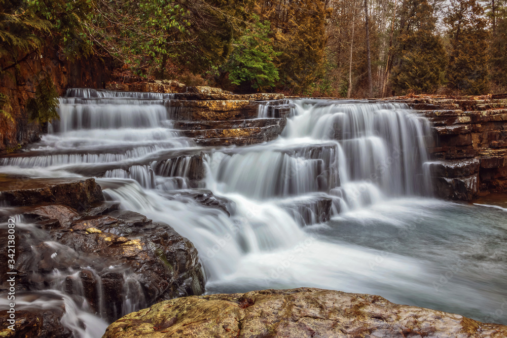 Fototapeta premium waterfall in the forest