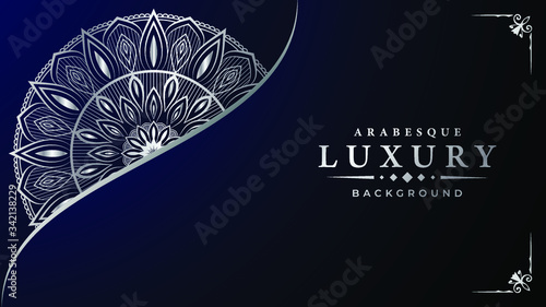  Luxury mandala background with arabesque pattern arabic islamic east style.decorative mandala for print, poster, cover, brochure, flyer, banner.