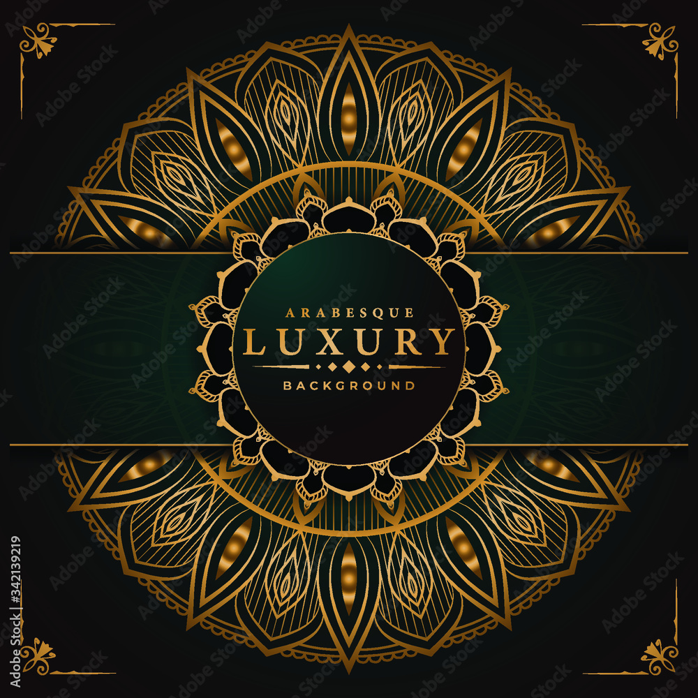 
Luxury mandala background with  arabesque pattern arabic 
islamic east style.decorative mandala for print, poster, cover, 
brochure, flyer, banner.