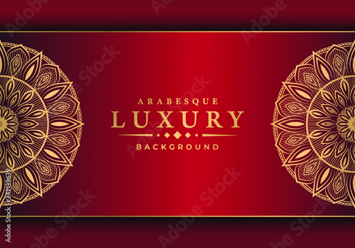 
Luxury mandala background with  arabesque pattern arabic 
islamic east style.decorative mandala for print, poster, cover, 
brochure, flyer, banner.