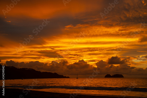 sunset on the beach