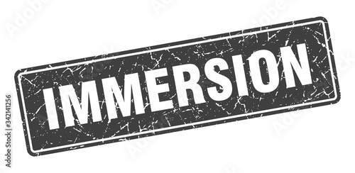 immersion stamp. immersion vintage black label. Sign