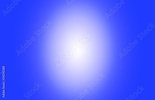 Blue colorful layout. Vector background with radial gradient effect. White ray light in center. Design teemplate backdrop with copy space