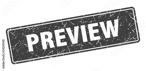 preview stamp. preview vintage black label. Sign