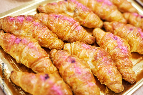 The bunch of croissants