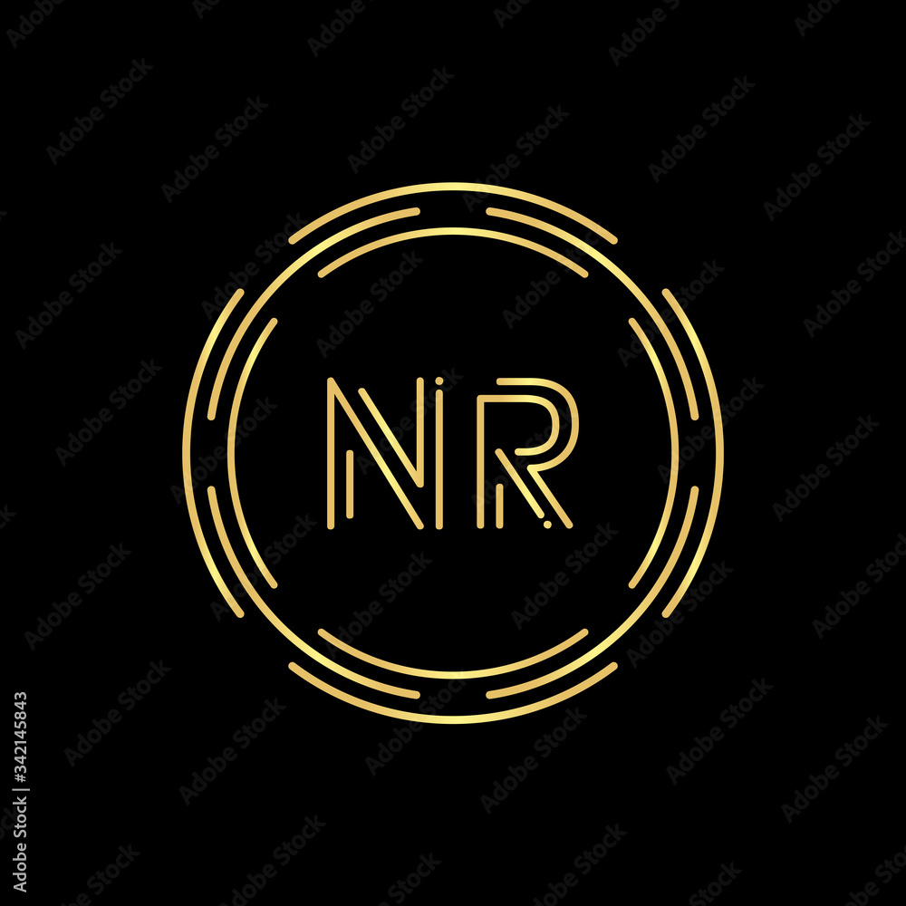 Initial Letter NR Logo Design Vector Template. Digital Abstract NR Letter Logo Design Initial Letter NR Logo Design Vector Template. Digital Abstract NR Letter Logo Design