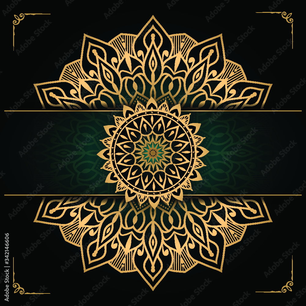 
Luxury mandala background with  arabesque pattern arabic 
islamic east style.decorative mandala for print, poster, cover, 
brochure, flyer, banner.