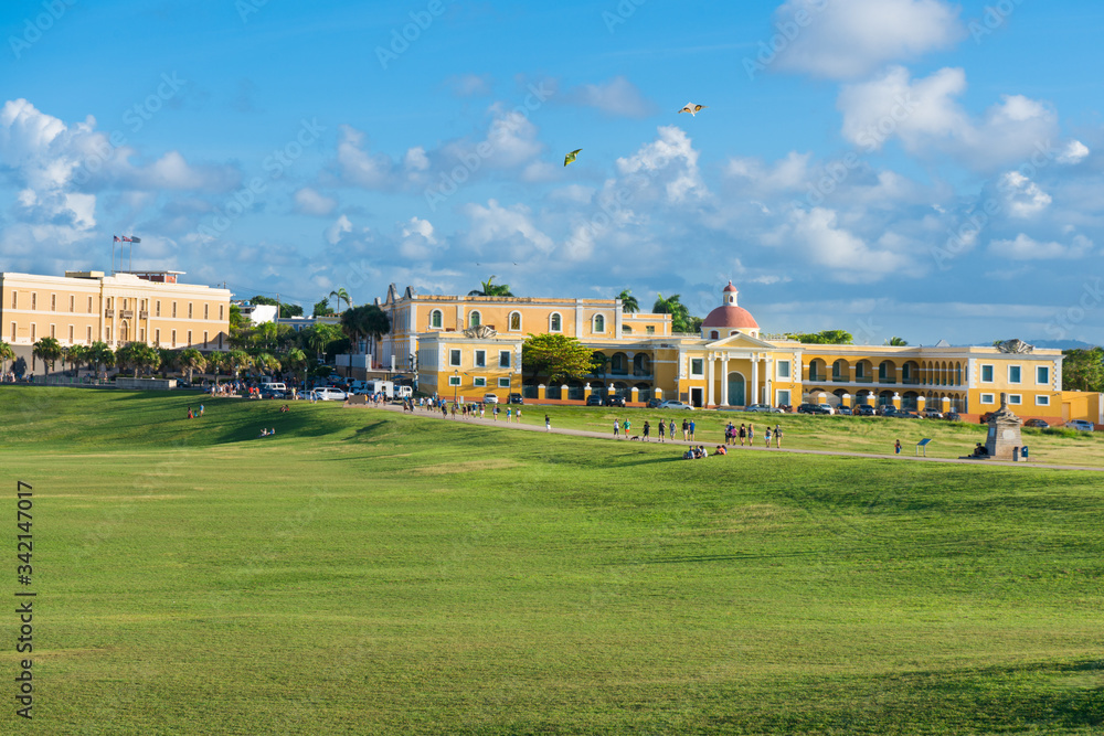 View at downtown of Old San Juan, Puerto Rico