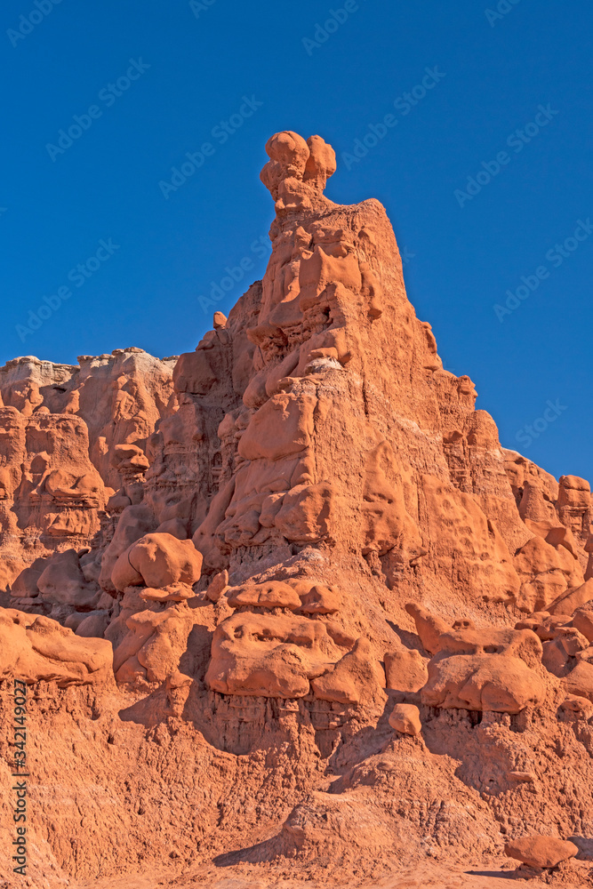 Eroded Siltstone and Sandstone in the Desert