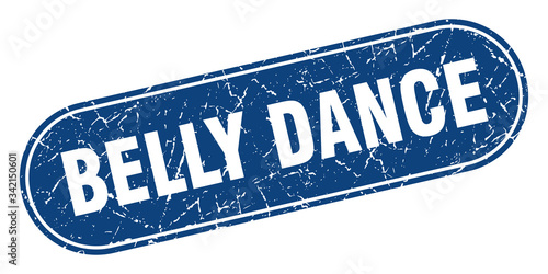 belly dance sign. belly dance grunge blue stamp. Label