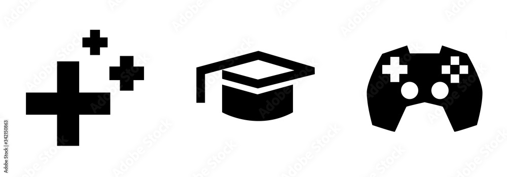 Education, leisure and health glyph icons. Areas of life at home black set items. Study, care, entertainment Graphic elements of lifestyle isolated on white background Education, leisure and health glyph icons. Areas of life at home black set items. Study, care, entertainment Graphic elements of lifestyle isolated on white background