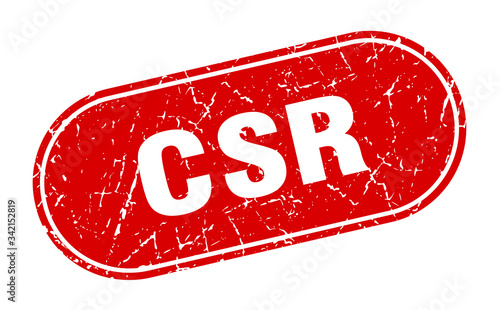 csr sign. csr grunge red stamp. Label