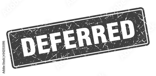 deferred stamp. deferred vintage black label. Sign