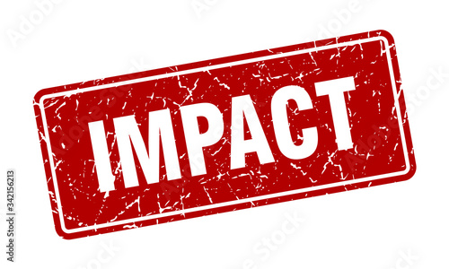 impact stamp. impact vintage red label. Sign
