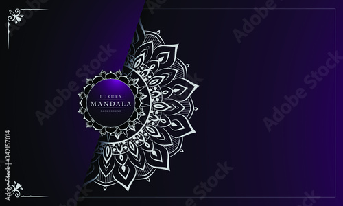 Abstract beautiful mandala design background for greeting card, invitation and background many template