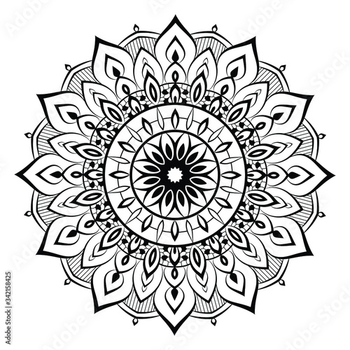 Abstract beautiful mandala design background for greeting card,
 invitation and background many template