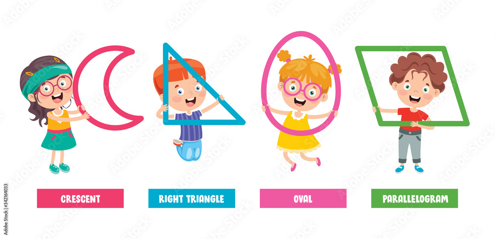 Funny Children Learning Basic Shapes Funny Children Learning Basic Shapes