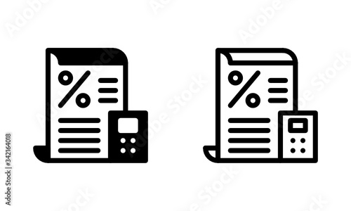 Document Accounting Law and Justice Icon, Logo, Vector
