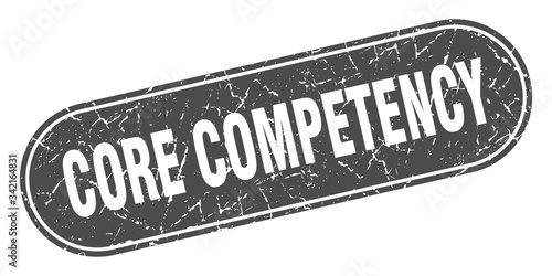 core competency sign. core competency grunge black stamp. Label