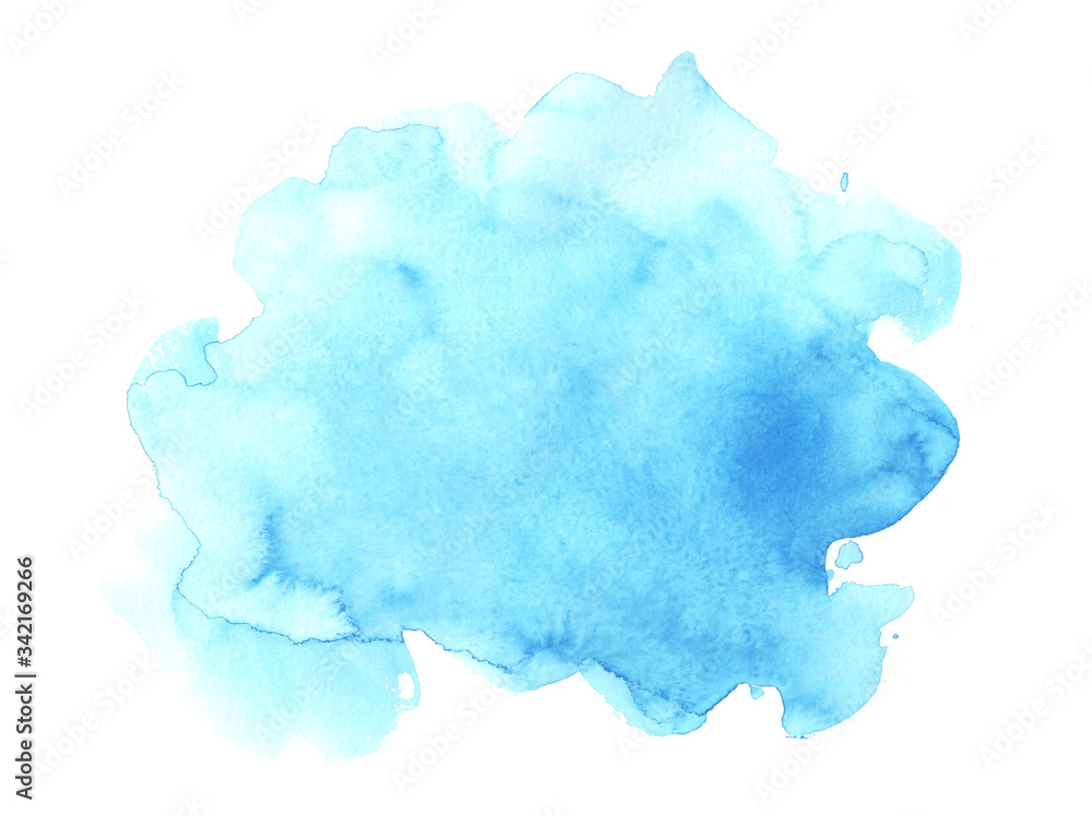 Abstract watercolor painting on paper Dry top technology.Textured blue strokes isolated on white background. Color paintbrush banner. Splash blue texture. Color of the year 2020 Classic Blue. Abstract watercolor painting on paper Dry top technology.Textured blue strokes isolated on white background. Color paintbrush banner. Splash blue texture. Color of the year 2020 Classic Blue.
