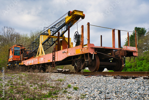 Rail road / train crane