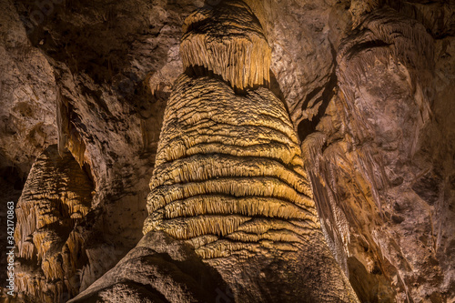 Low angle view of cave in Carlsbad Caverns National Park photo