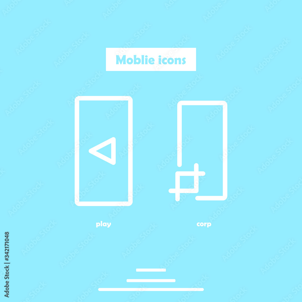 Design a collection of icons that can be used for websites and mobile apps