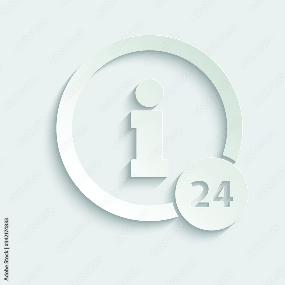 paper information icon. Black vector information sign, symbol paper information icon. Black vector information sign, symbol