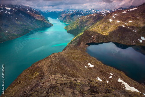 Besseggen Ridge Fjord, Norway photo