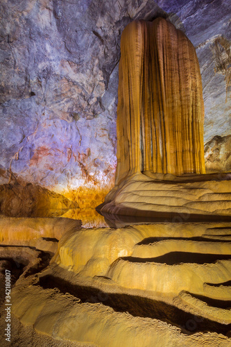 View of Paradise Cave in Vietnam