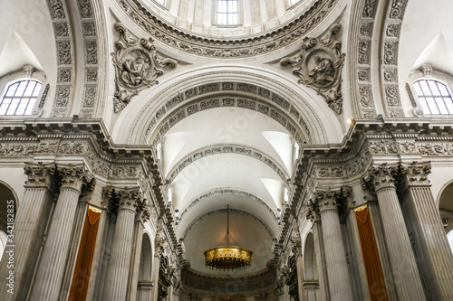 Brescia  Italy. Interiors of catholic church  Cathedral of Santa Maria Assunta .