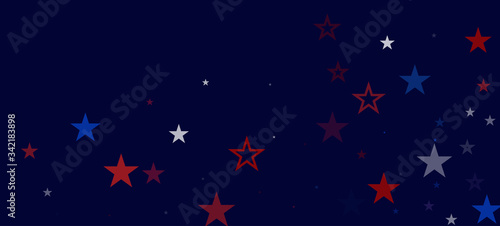 National American Stars Vector Background. USA 11th of November Veteran's Independence President's 4th of July Labor Memorial Day 