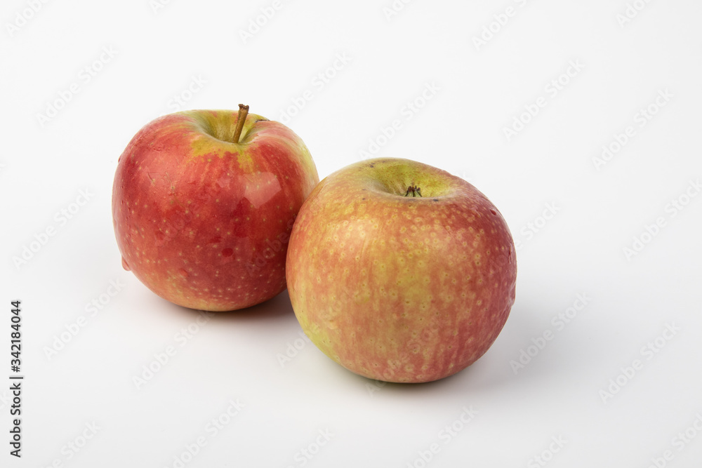 Fresh apple isolate on white background.