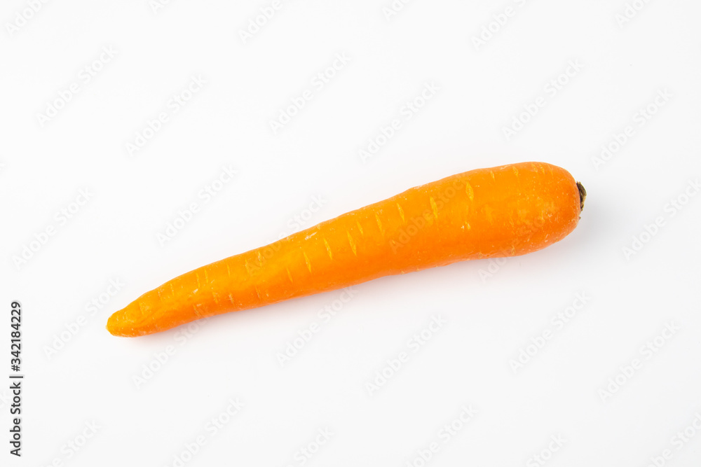 Fresh raw carrot isolated on white background. Fresh raw carrot isolated on white background.