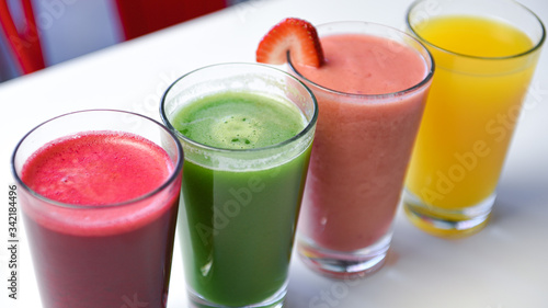 fresh fruit smoothies and juices