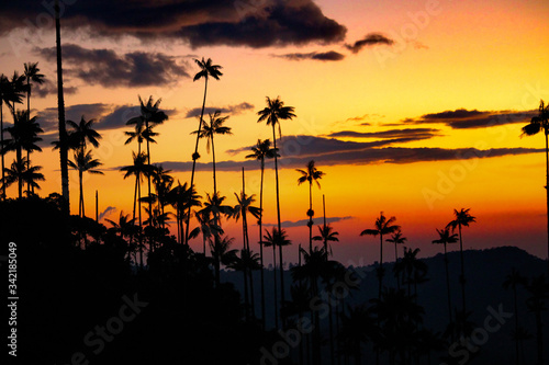 Sunset at  Salento  Colombia